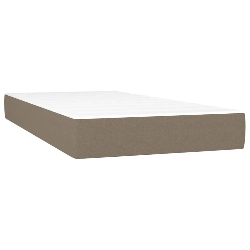 Premium Colchão molas ensacadas 100x200x20 cm tecido cinza-acastanhado