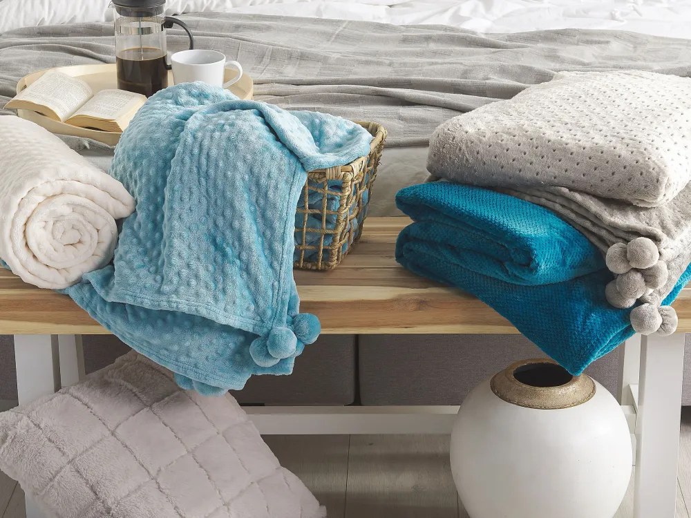 Blanket SAMUR 200 x 220 cm Light Marinho