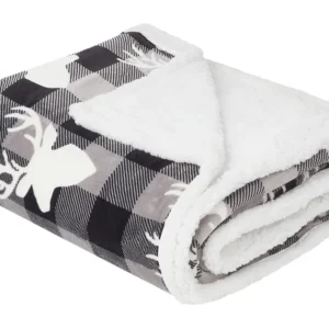 Blanket SHOREN 150 x 200 cm Dark Grey