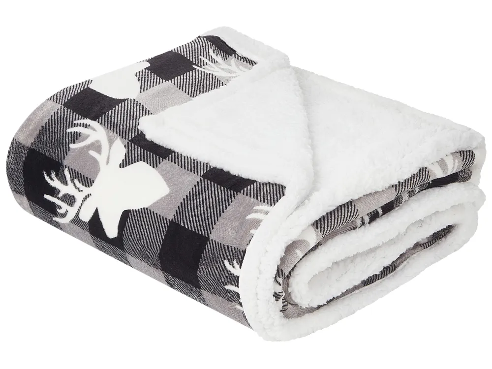 Blanket SHOREN 150 x 200 cm Dark Grey