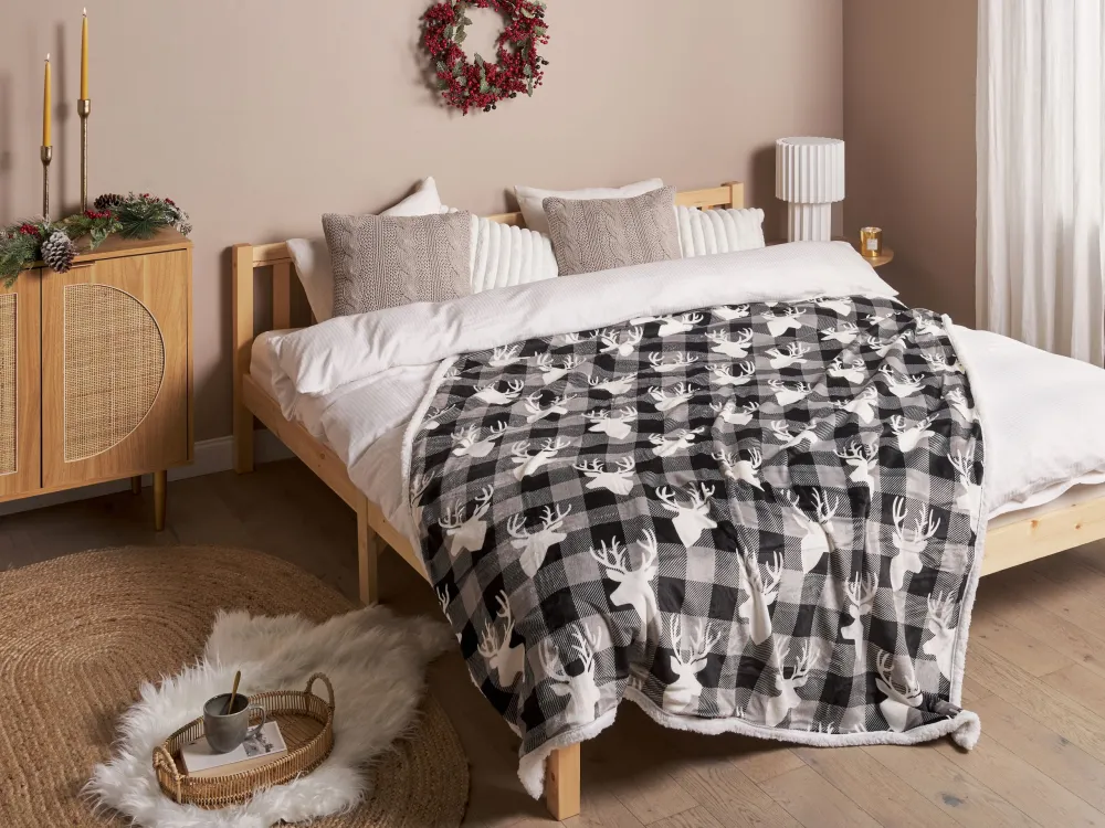 Blanket SHOREN 150 x 200 cm Dark Grey