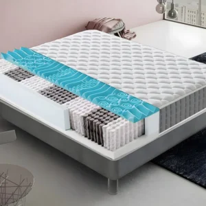Colchão 900 Molas ensacadas e viscoelástico 9 zonas de conforto Altura 22 cm 90x190