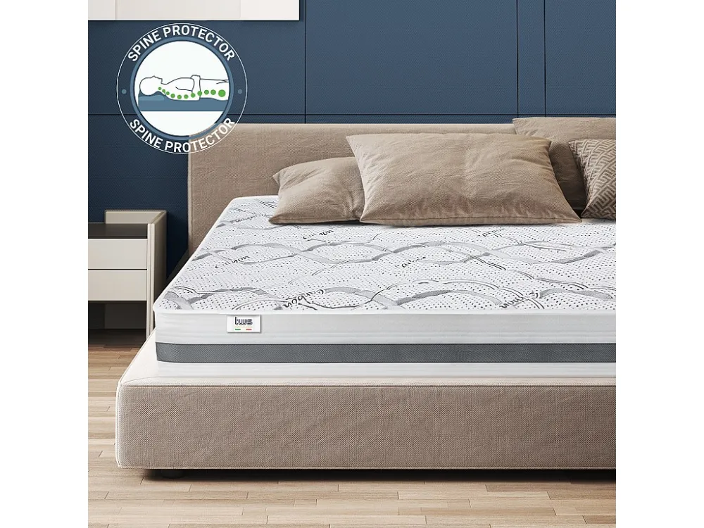 Colchão De Casal 165x195 Memory | Memory Foam | Altura 22 cm | Produzido em Itália