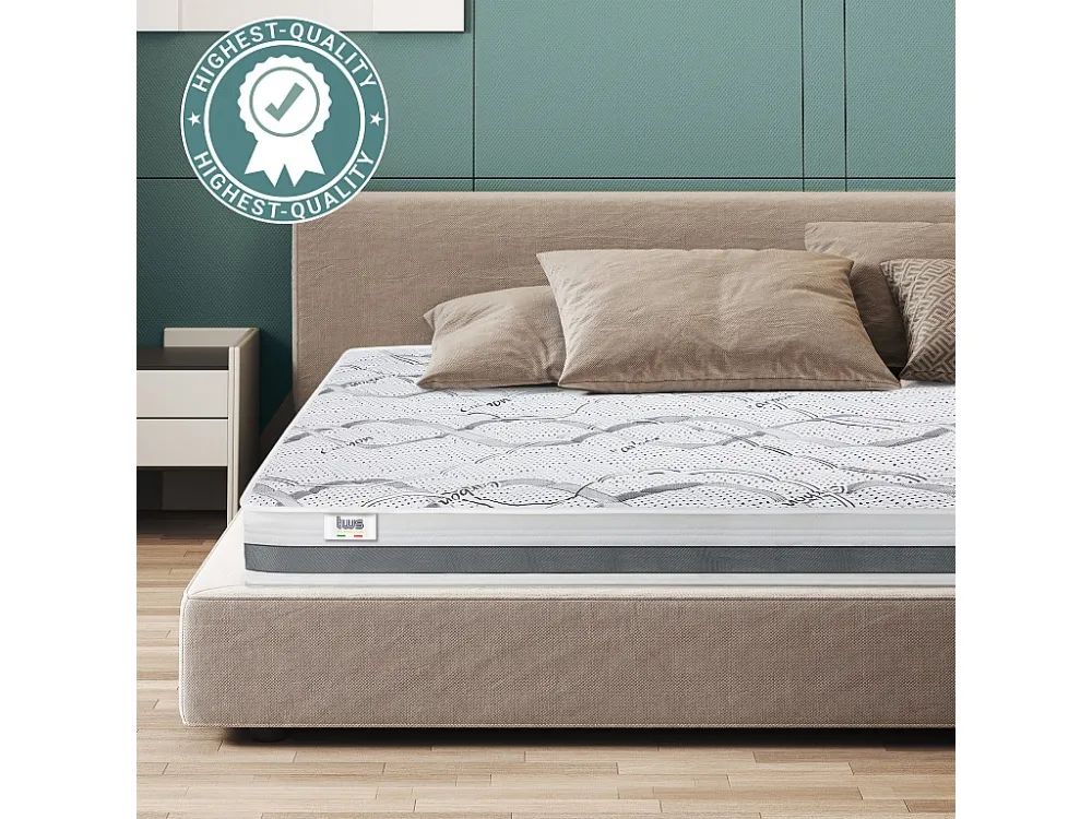 Colchão de quadrado e meio 120 x 180 Memory | Qualidade Premium | altura 16 cm | Confeccionado em Itália