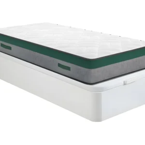 Conjunto 90x200 cm sommier com arrumação + colchão molas ensacadas - PRESTIGE de YSMÉE