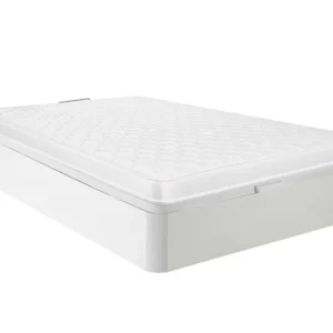 Conjunto sommier arrumação branco colchão espuma 140x190 cm DANAE II de YSMÉE