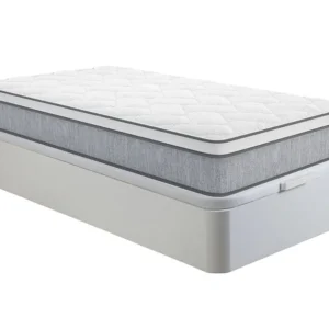Conjunto sommier arrumação branco + molas ensacadas 90x190 cm SERENITE de YSMÉE