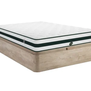 Conjunto sommier arrumação + colchão espontâneo molas 5 zonas 160x200 cm AGATHE da NATUREA