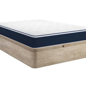 Conjunto sommier com arrumação + colchão molas e sobrecolchão 140x190 cm ALTIER de YSMÉE