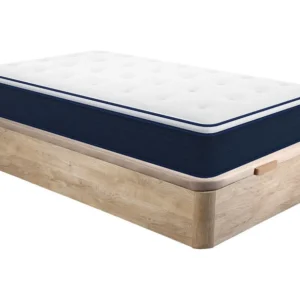 Conjunto sommier com arrumação + colchão molas e sobrecolchão 90x190 cm ALTIER de YSMÉE