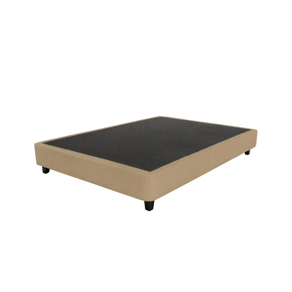 Sommier Dreamura Nara Taupe 200x140 Pés Retangulares Pretos