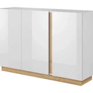 Comoda ARCADE COD139 3D 139x40x91 Branco Medidas Queen Size