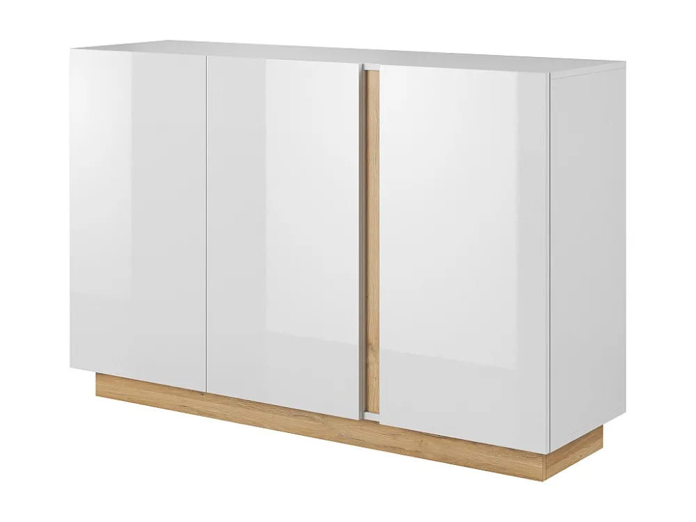 Comoda ARCADE COD139 3D 139x40x91 Branco Medidas Queen Size