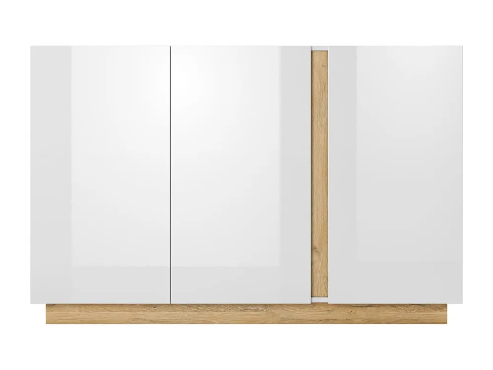 Comoda ARCADE COD139 3D 139x40x91 Branco Medidas Queen Size