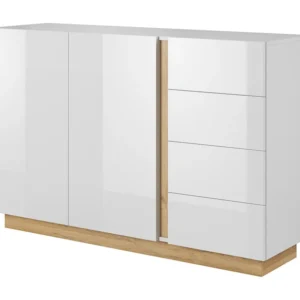 Design de Luxo Comoda ARCADE COD139 2D4D 139x40x91 Branco