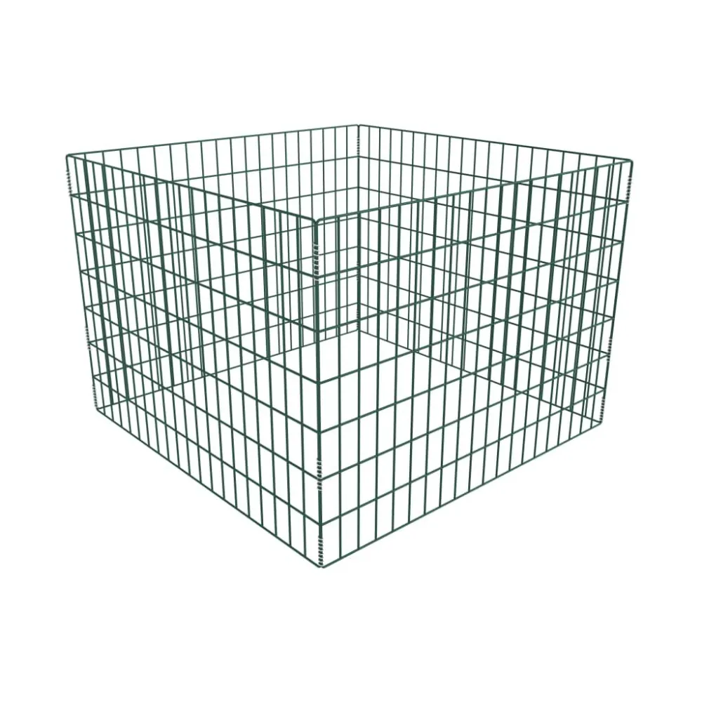Compostor de jardim malha quadrada 100 x 100 x 70 cm Com Pedal