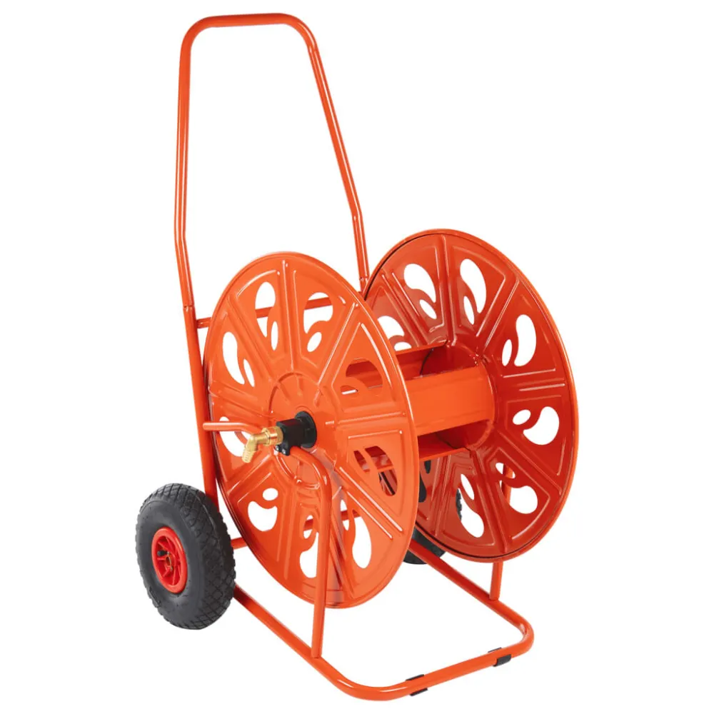 Carrinho enrolador para mangueira com 140 m 3/4" ço
