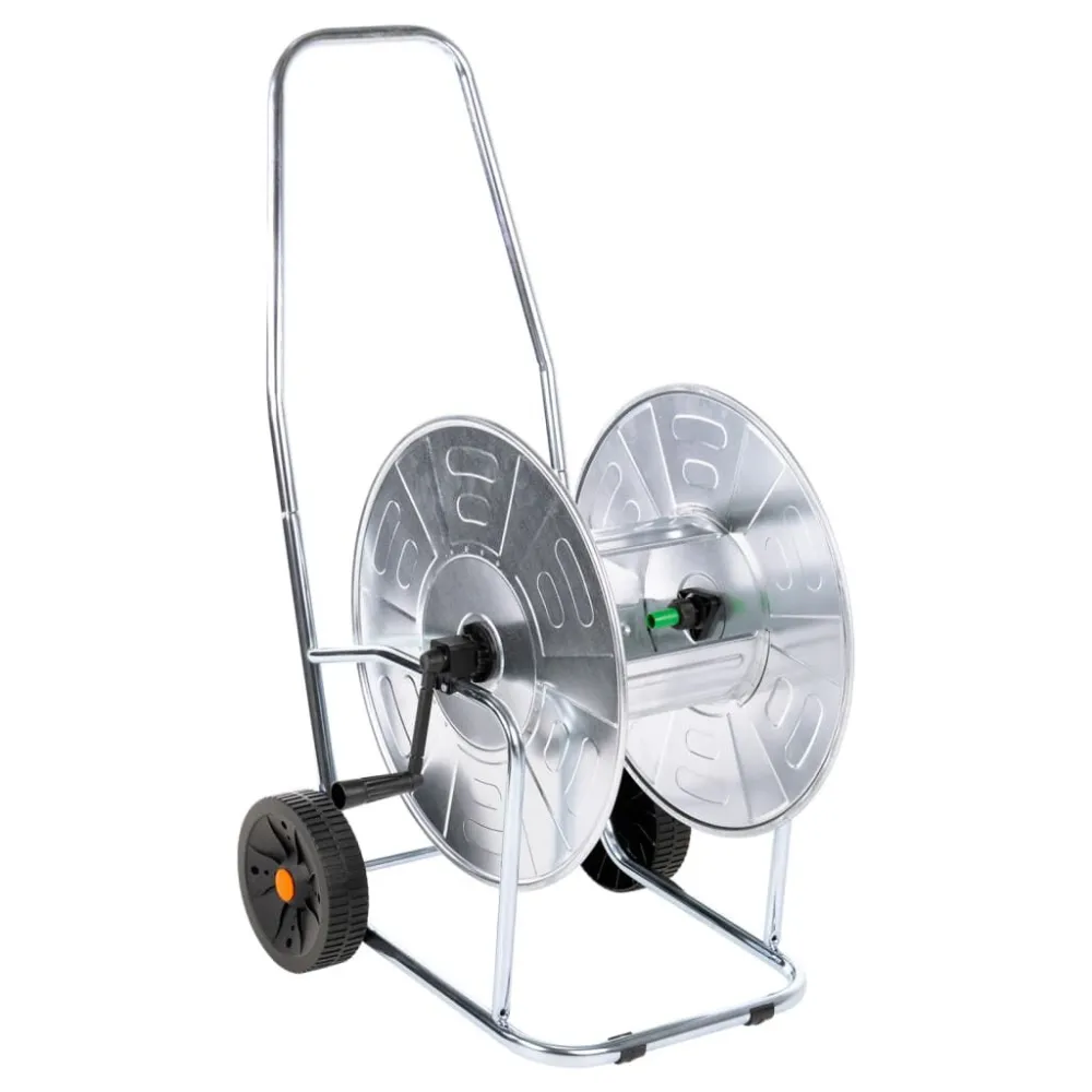 Carrinho enrolador para mangueira com 80 m 3/4" ço