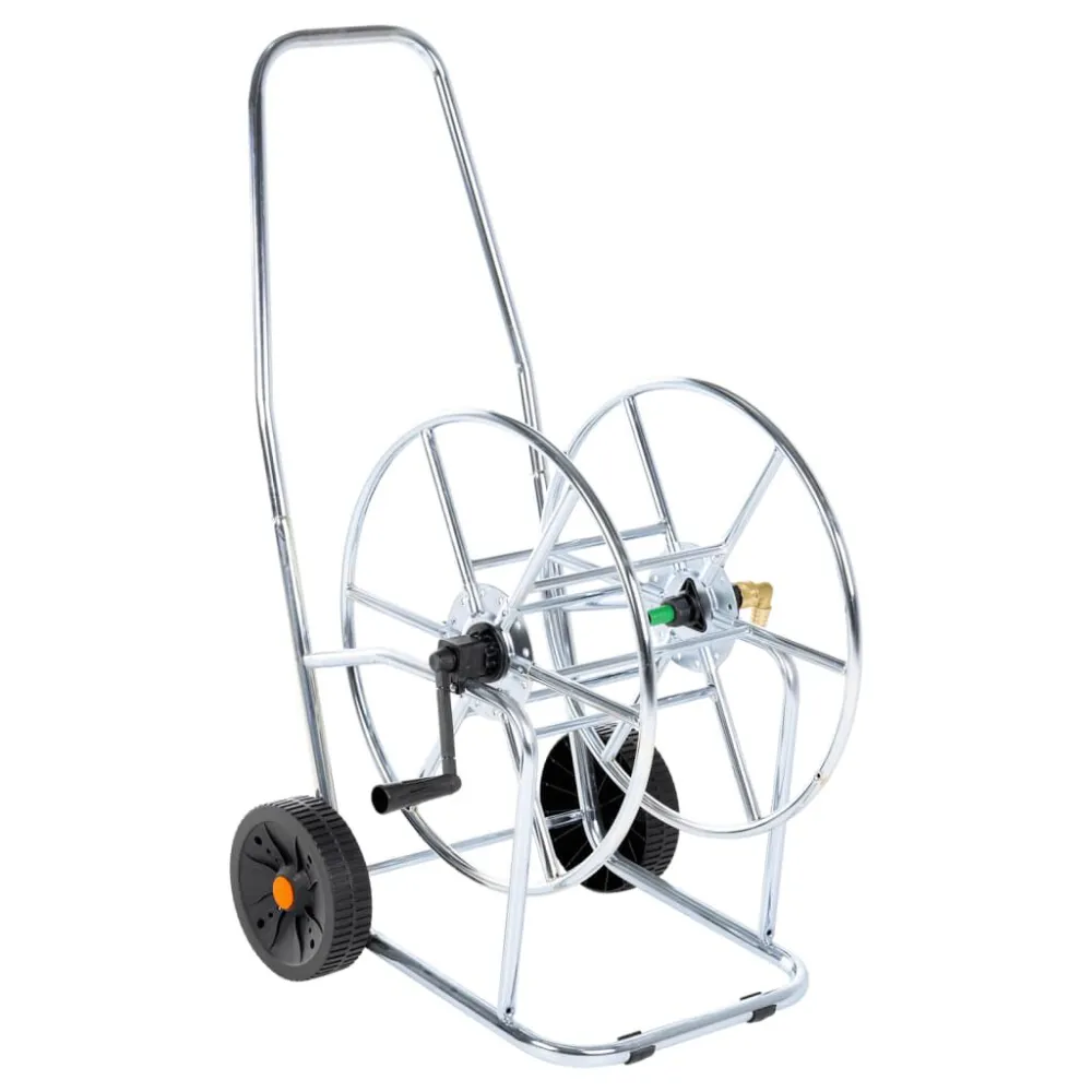 Carrinho enrolador para mangueira com 80 m 3/4" ço