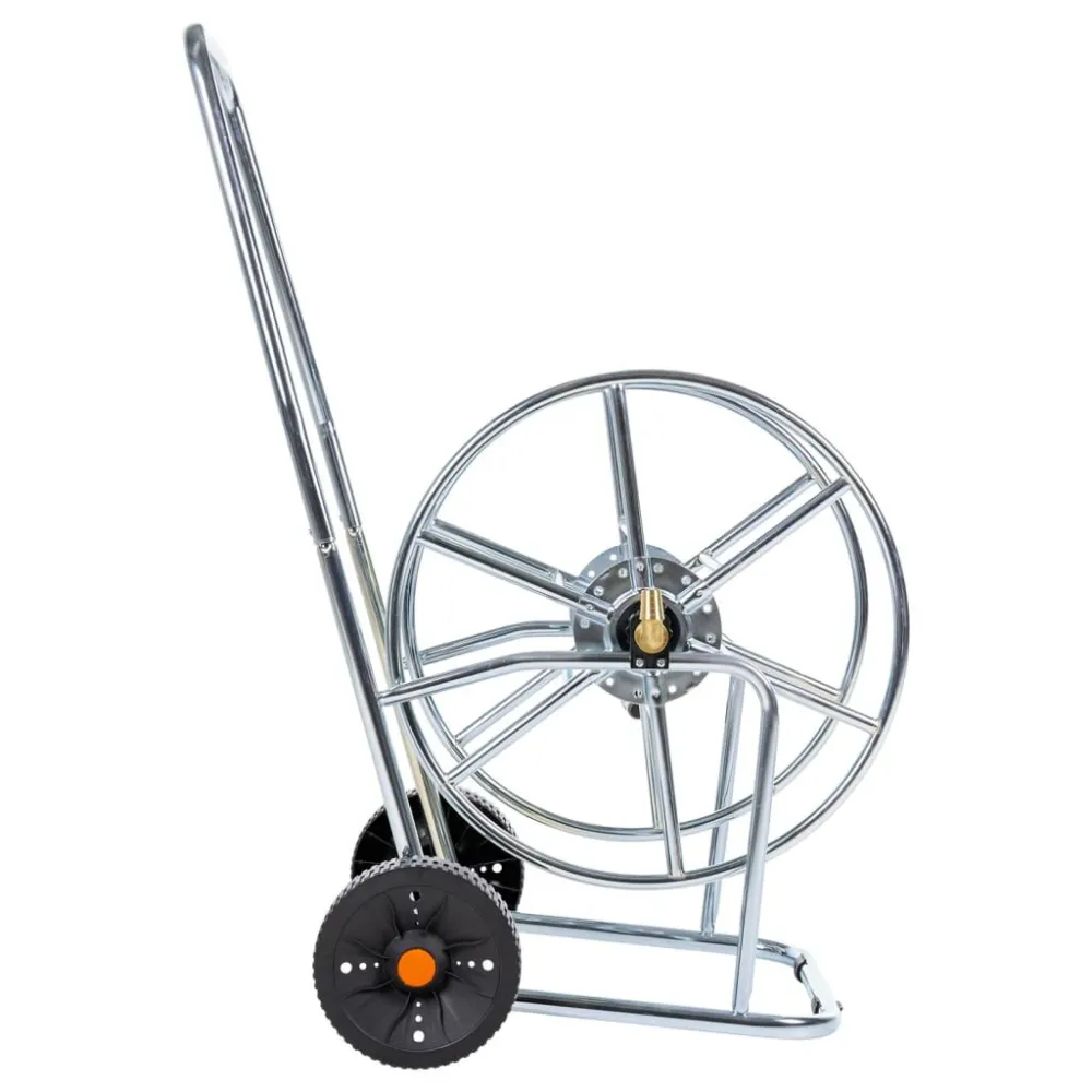Carrinho enrolador para mangueira com 80 m 3/4" ço