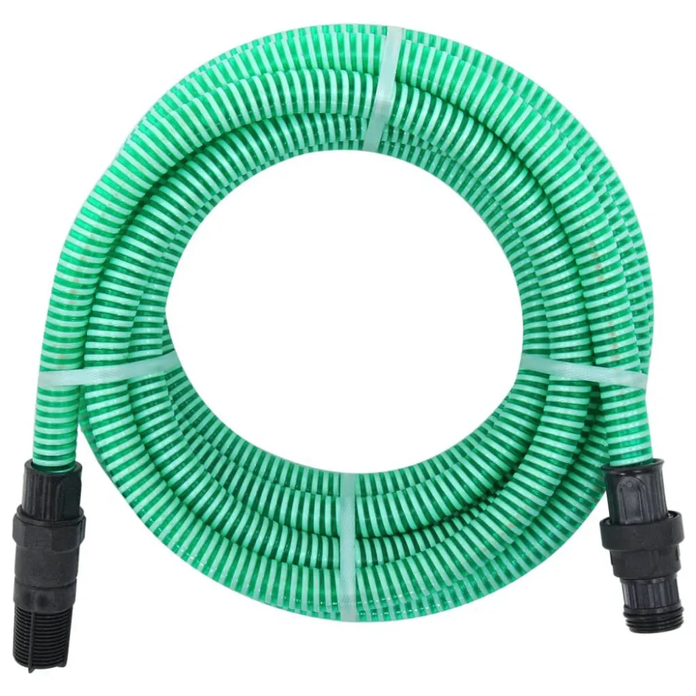 Mangueira de sucção com conectores de PVC 1" 4 m PVC verde com 4 Zonas Independentes