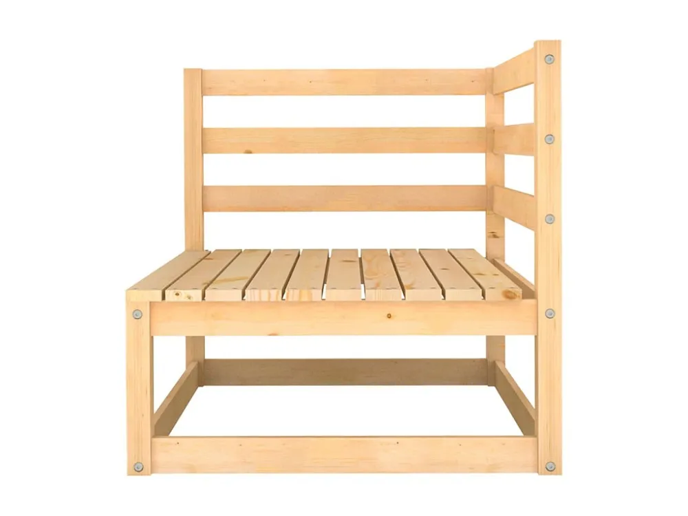 6 peças conjunto lounge de jardim com almofadões pinho maciço Clicnbuy