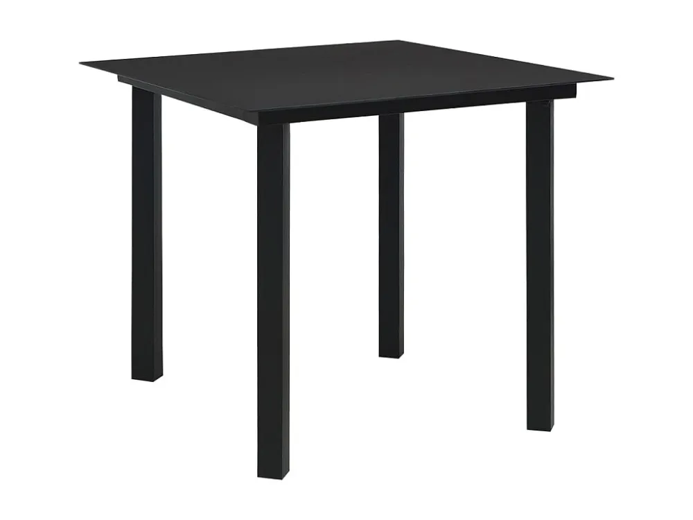 5 peças conjunto de jantar para jardim vime de PVC preto Clicnbuy