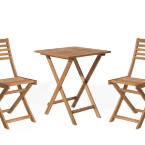 Conjunto Premium de Acacia Wood Garden Bistro Set FIJI