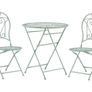 Metal Garden Bistro Set Esmeralda TRENTO