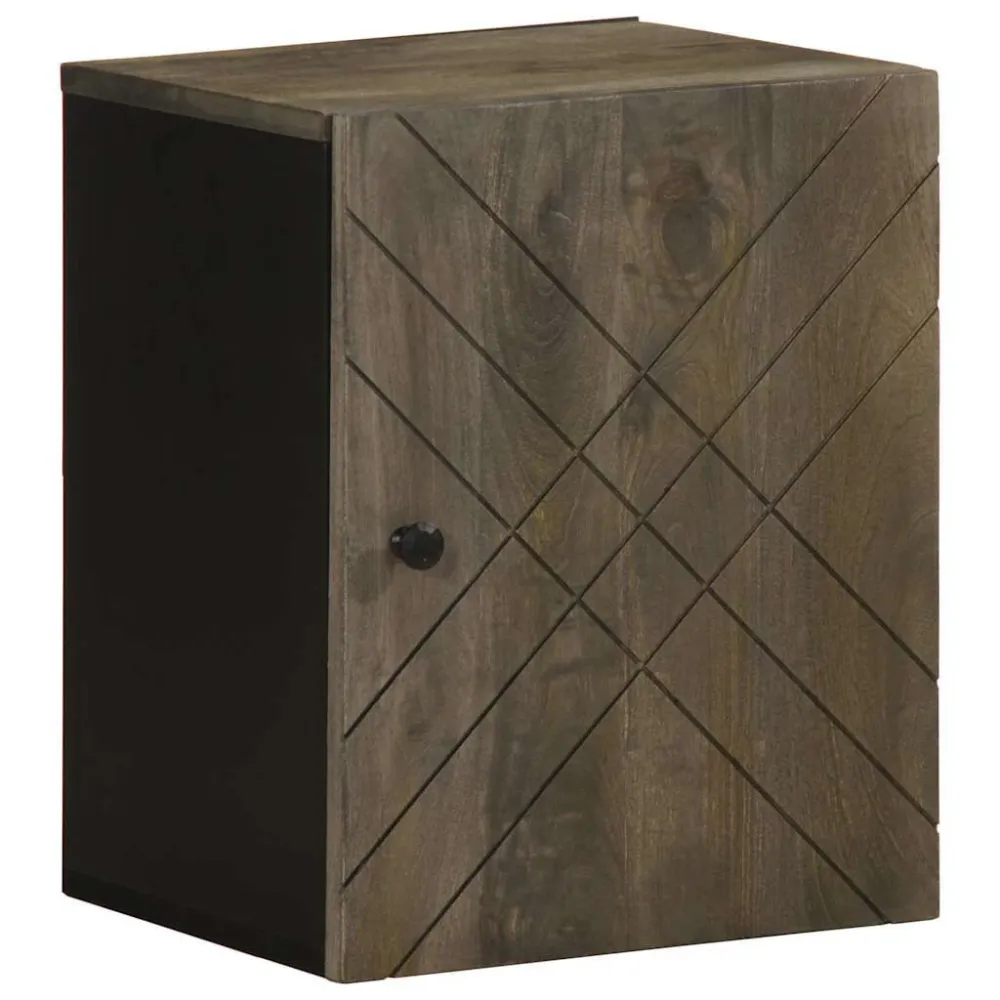 Armário casa banho parede 38x33x48cm madeira maciç manga preto para Organização
