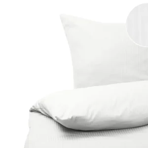 Conjunto de Capa para Edredom Conjunto de capas de edredão em algodão acetinado branco 220 x 240 cm AVONDALE