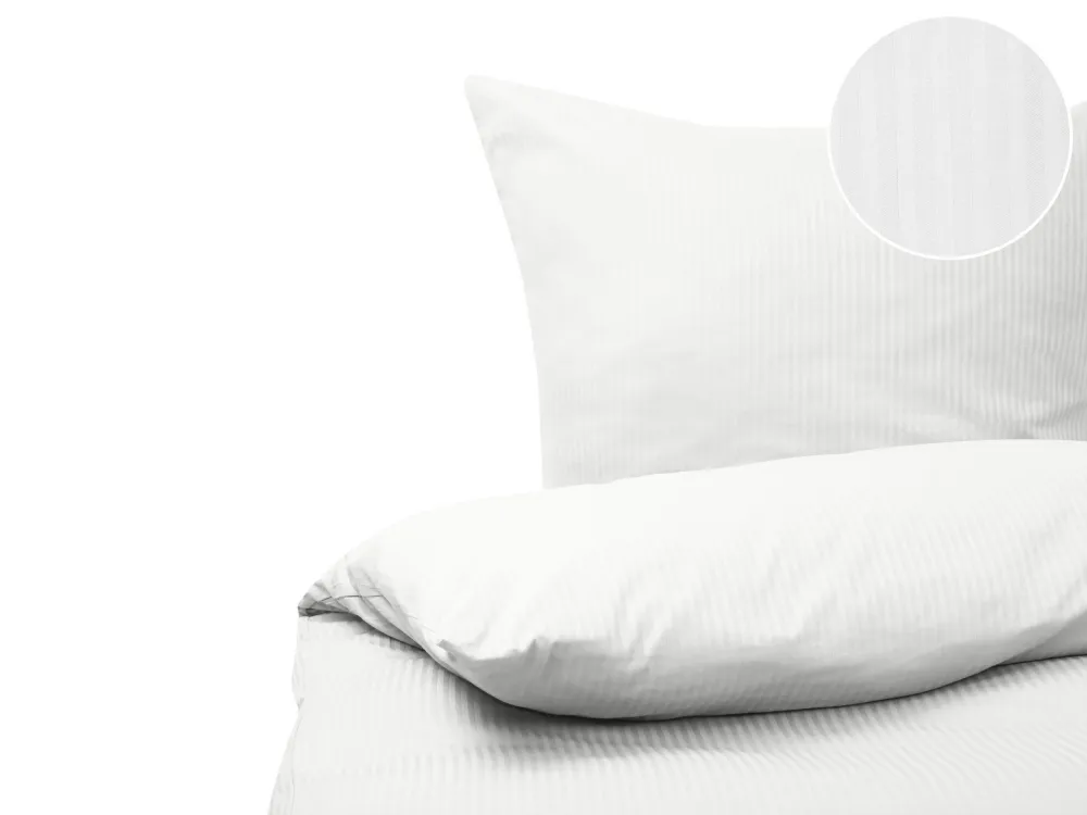 Conjunto de Capa para Edredom Conjunto de capas de edredão em algodão acetinado branco 220 x 240 cm AVONDALE