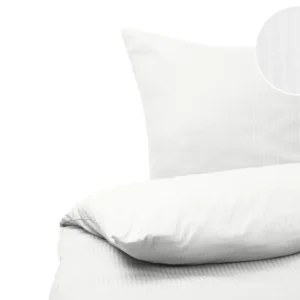 Conjunto de capas de edredão em algodão acetinado branco 200 x 220 cm AVONDALE compatible Edredom 240x260