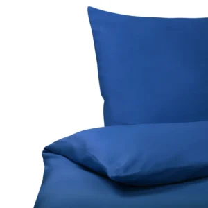 Conjunto Completo para Edredom Conjunto de capas edredão em algodão acetinado azul turvo 155 x 220 cm HARMONRIDGE