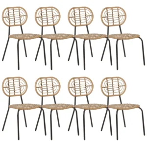 Conjunto de 8 cadeiras PRATELLO Integral para Varandas e Terraços