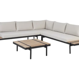 Conjunto Completo para Conjunto lounge BELLARIVA Madeira de eucalipto Branco creme
