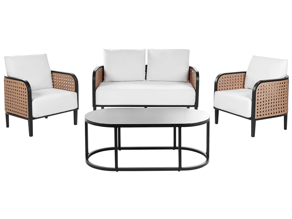 Conjunto Completo para Conjunto lounge MONTEFALCO Alumínio Branco