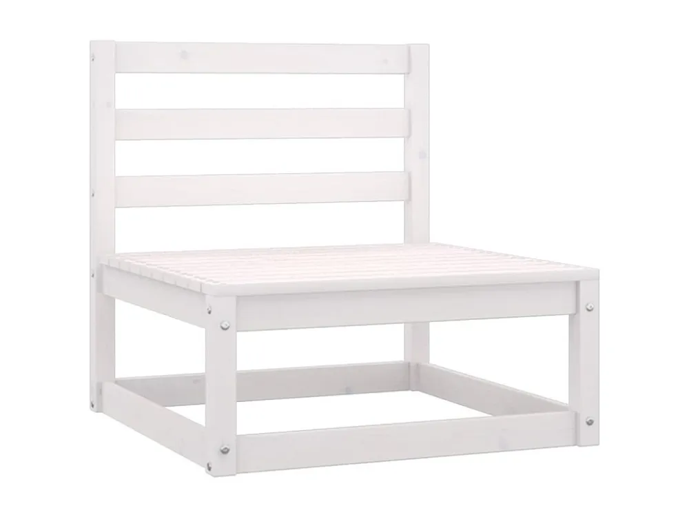 Conjunto Completo para 2 peças conjunto lounge de jardim pinho maciço branco