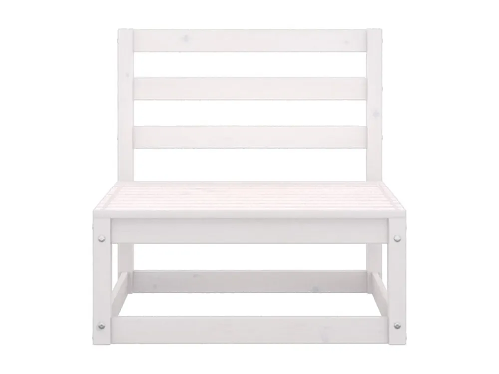 Conjunto Completo para 2 peças conjunto lounge de jardim pinho maciço branco