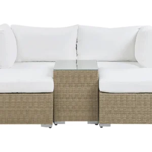 Conjunto de Jantar para Conjunto lounge NOTO Ratan sintético Castanho evidente