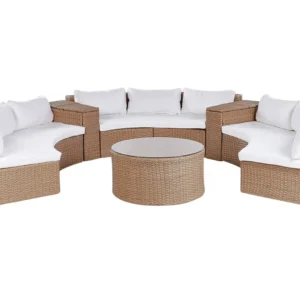 Conjunto de Jantar para Conjunto lounge SEVERO Ratan sintético Cor de areia