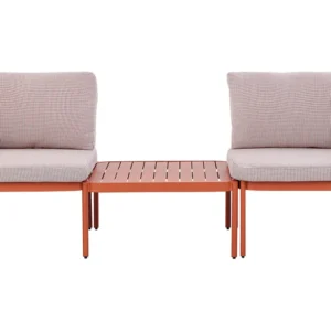 Conjunto de Jantar para Conjunto lounge TERRACINA Alumínio Laranja