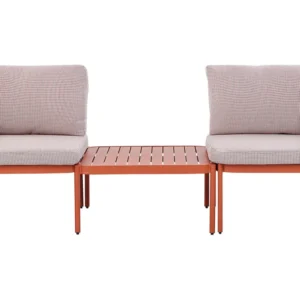 Conjunto de Jantar para Conjunto lounge TERRACINA Alumínio Laranja