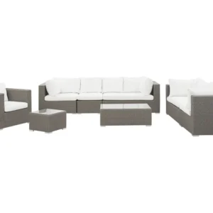 Conjunto lounge MAESTRO Ratan sintético Taupe para Áreas de Lazer