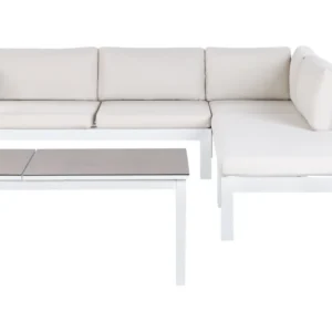 Conjunto lounge MESSINA Alumínio Branco creme para Varandas e Terraços