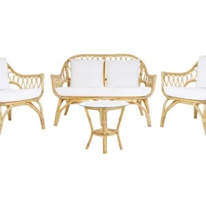 Conjunto lounge SIBARI Rattan/vime Espontâneo