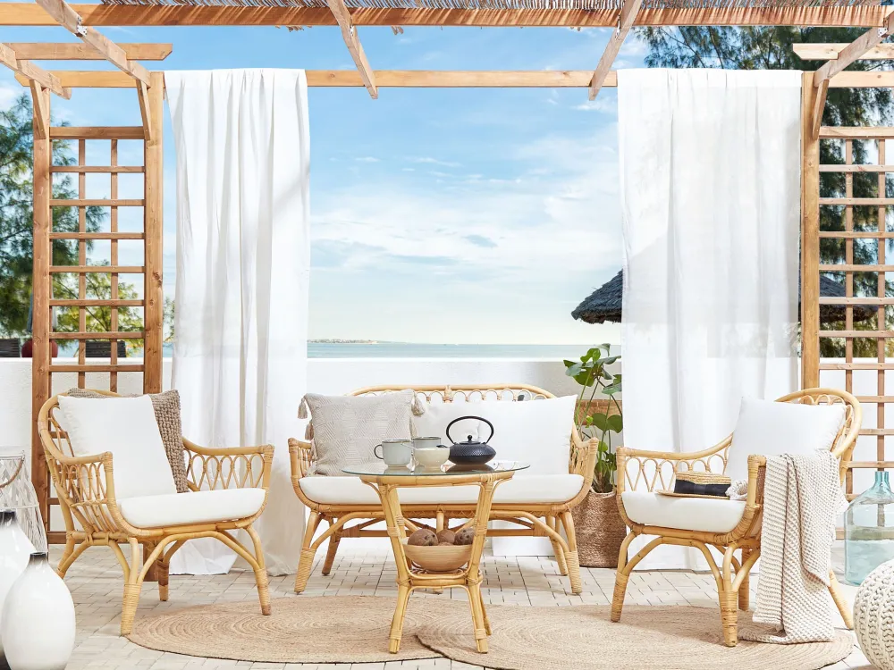 Conjunto lounge SIBARI Rattan/vime Espontâneo