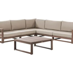 Conjunto lounge TIMOR Madeira de acácia com certificado FSC® Castanho escuro Para todos para Varandas e Terraços
