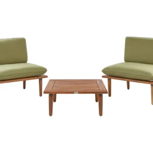 Conjunto de Madeira Maciç Conjunto lounge FRASCATI Madeira de acácia com certificado FSC® Verde-oliva