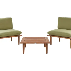 Conjunto de Madeira Maciç Conjunto lounge FRASCATI Madeira de acácia com certificado FSC® Verde-oliva